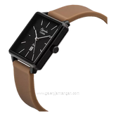 Alexandre Christie AC 2810 LD Brown Black Rubber Strap